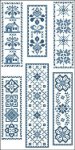 (image for) Victorian Blue Bookmarks 2
